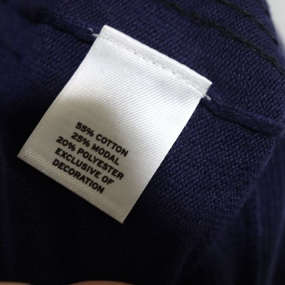 Halogen Blue Sequin Y2K Striped Long Sleeve Top LG - Picture 12 of 12